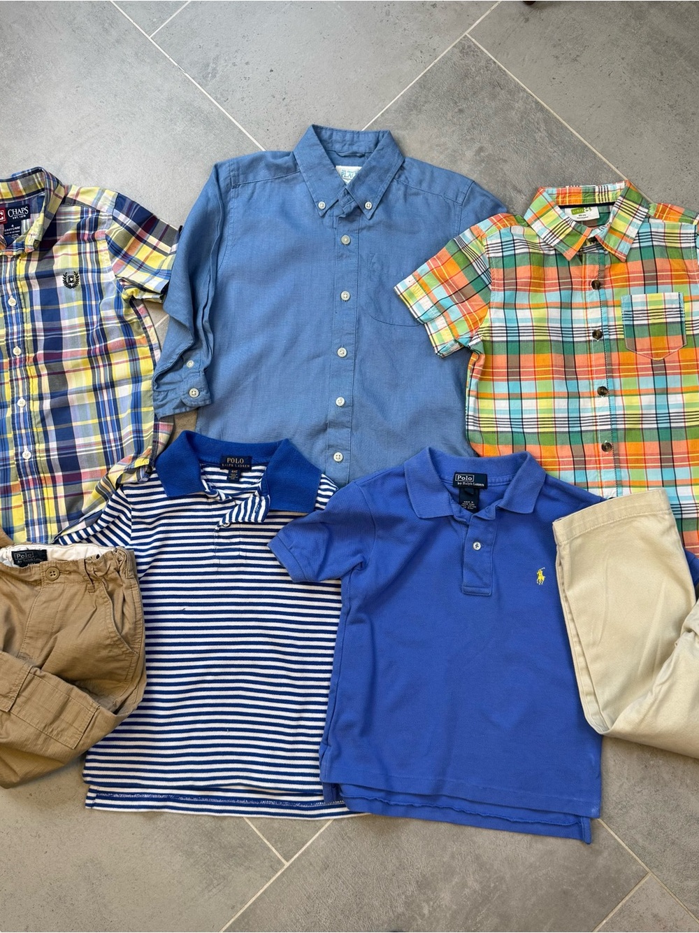 Lot of 7 Boys Size 4T Ralph Lauren, Chaps, Children’s Place